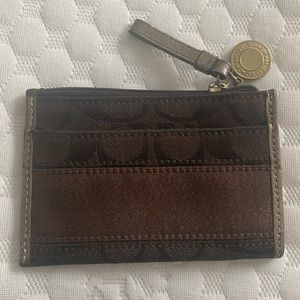Coach wallet- brown good condition 3x4 inches